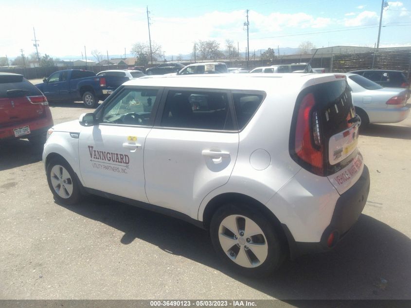 2016 KIA SOUL BASE - KNDJN2A28G7393412