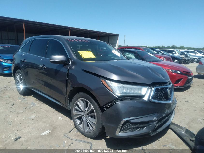 2017 ACURA MDX W/TECHNOLOGY PKG - 5J8YD4H53HL008717