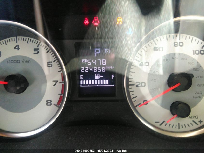 2013 SUBARU IMPREZA WAGON 2.0I SPORT LIMITED - JF1GPAS60D2809287