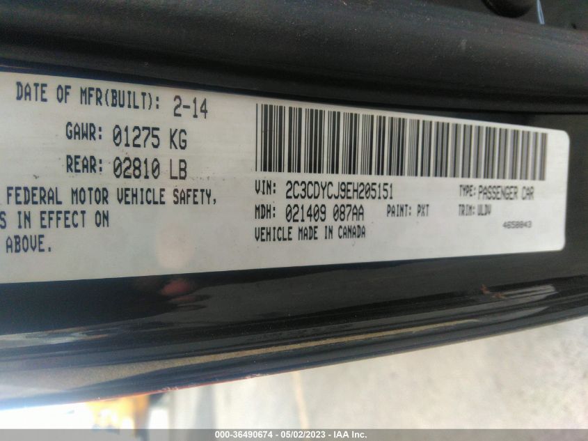 2014 DODGE CHALLENGER SRT8 - 2C3CDYCJ9EH205151