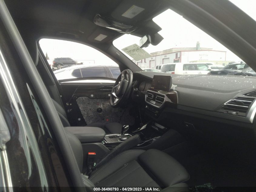 2022 BMW X3 SDRIVE30I - 5UX43DP07N9K58359