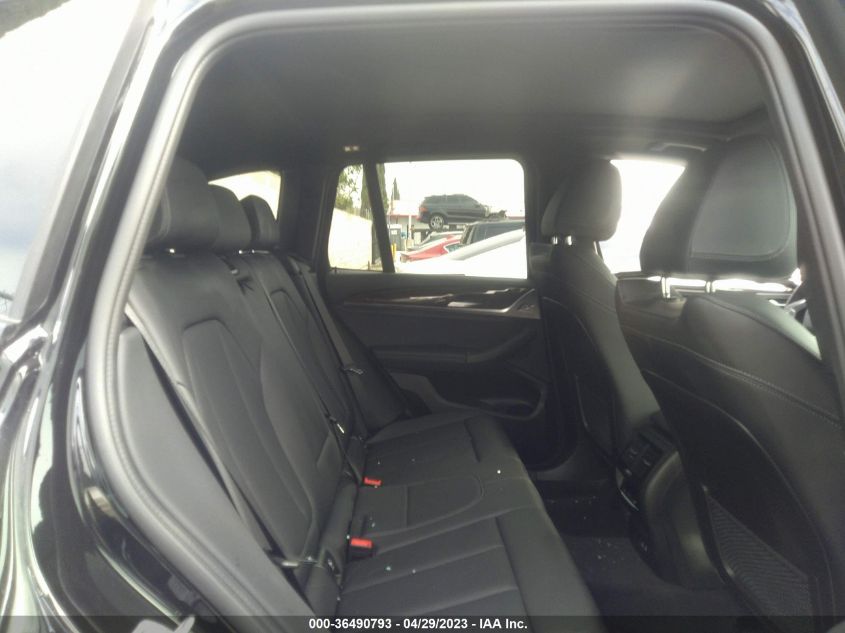 2022 BMW X3 SDRIVE30I - 5UX43DP07N9K58359