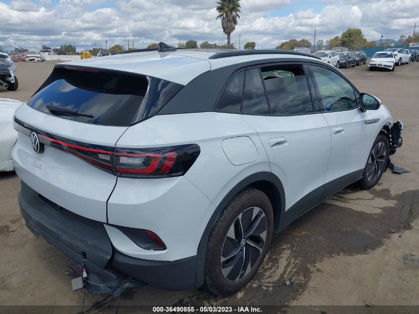 2022 VOLKSWAGEN ID.4 PRO S WVGTMPE24NP072348