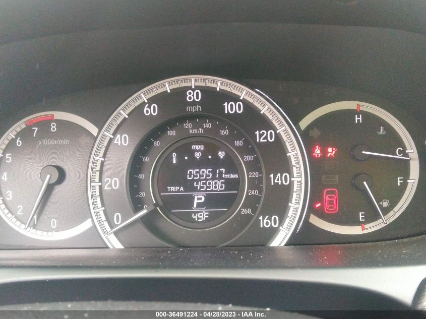 2016 HONDA ACCORD SEDAN EX-L - 1HGCR3F89GA011117