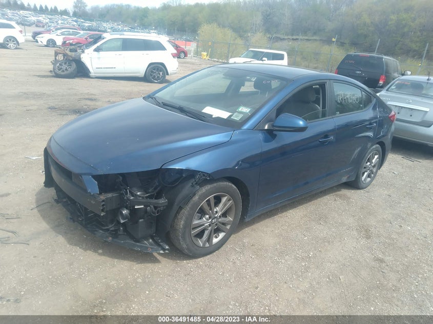VIN 5NPD84LF2JH324539 2018 HYUNDAI ELANTRA SEL