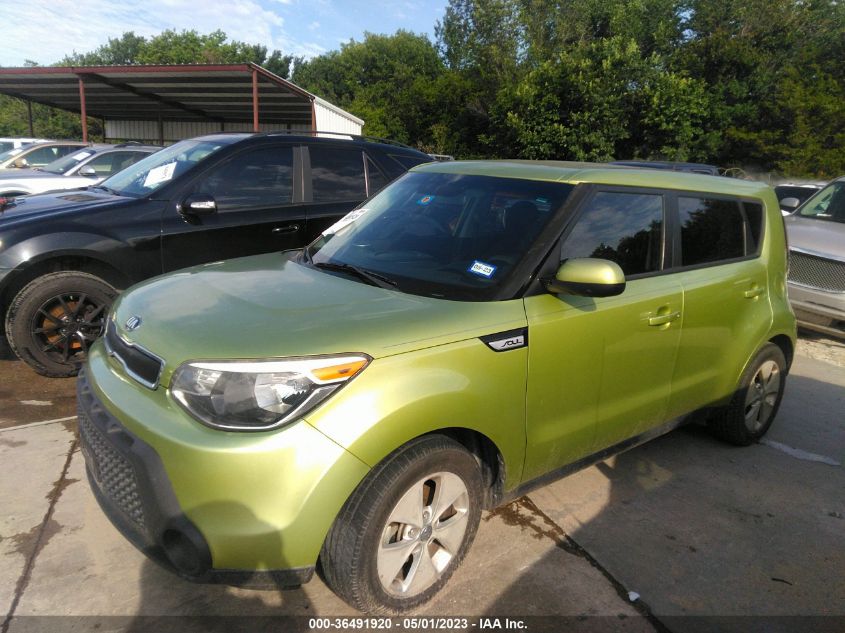 2015 KIA SOUL BASE - KNDJN2A24F7761034