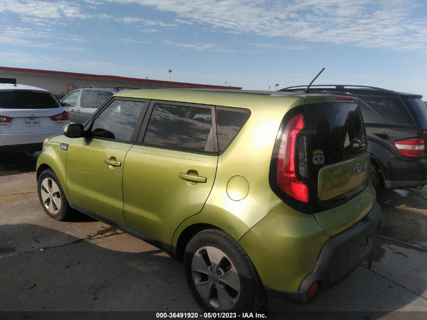 2015 KIA SOUL BASE - KNDJN2A24F7761034
