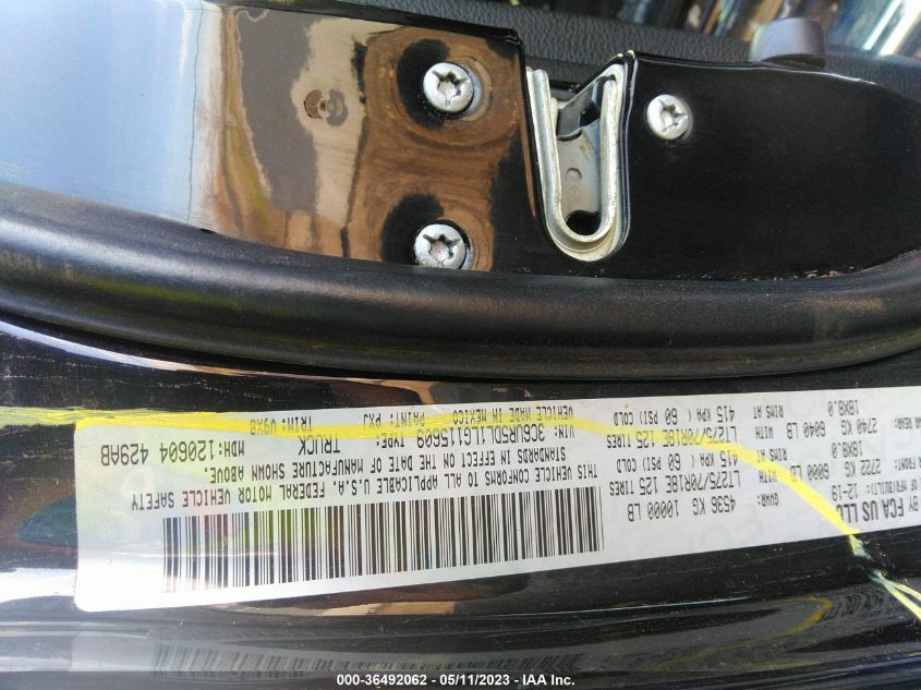 2020 RAM 2500 BIG HORN - 3C6UR5DL1LG115609