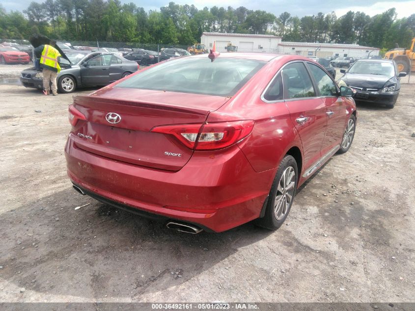 2016 HYUNDAI SONATA 2.4L SPORT - 5NPE34AF6GH281435