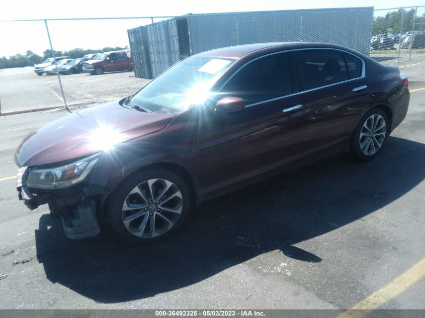 2014 HONDA ACCORD SEDAN SPORT - 1HGCR2F54EA295091