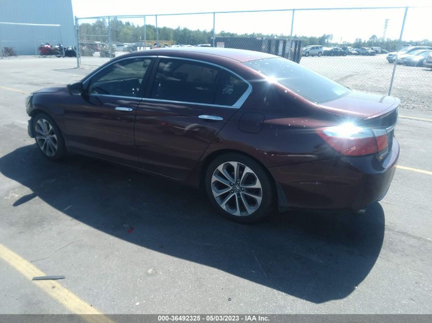 2014 HONDA ACCORD SEDAN SPORT - 1HGCR2F54EA295091