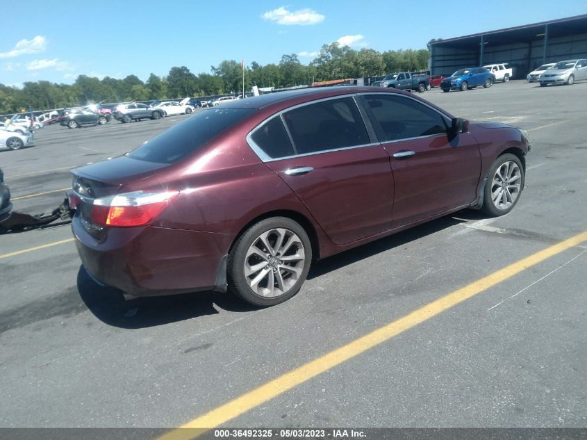 2014 HONDA ACCORD SEDAN SPORT - 1HGCR2F54EA295091