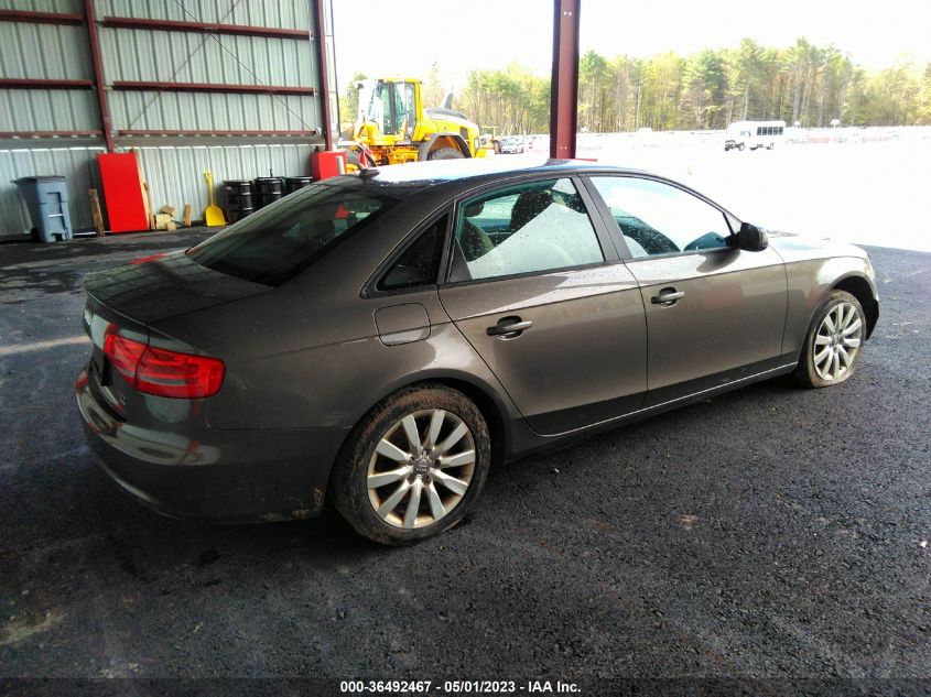 2014 AUDI A4 PREMIUM - WAUBFAFL0EA090117