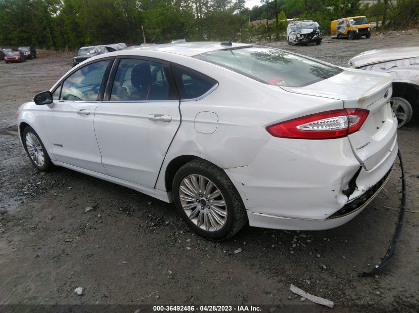 2013 FORD FUSION SE HYBRID - 3FA6P0LU6DR365024