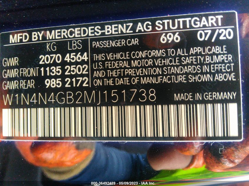 2021 MERCEDES-BENZ GLA - W1N4N4GB2MJ151738