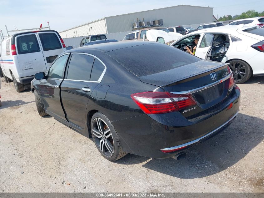 2016 HONDA ACCORD SEDAN SPORT - 1HGCR2F57GA238256