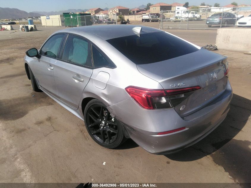 2022 HONDA CIVIC SEDAN SPORT - 2HGFE2F57NH571967