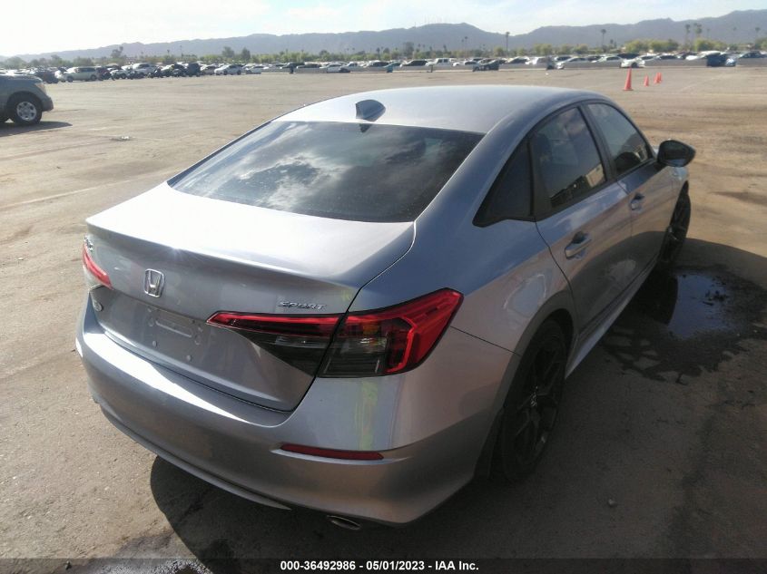 2022 HONDA CIVIC SEDAN SPORT - 2HGFE2F57NH571967