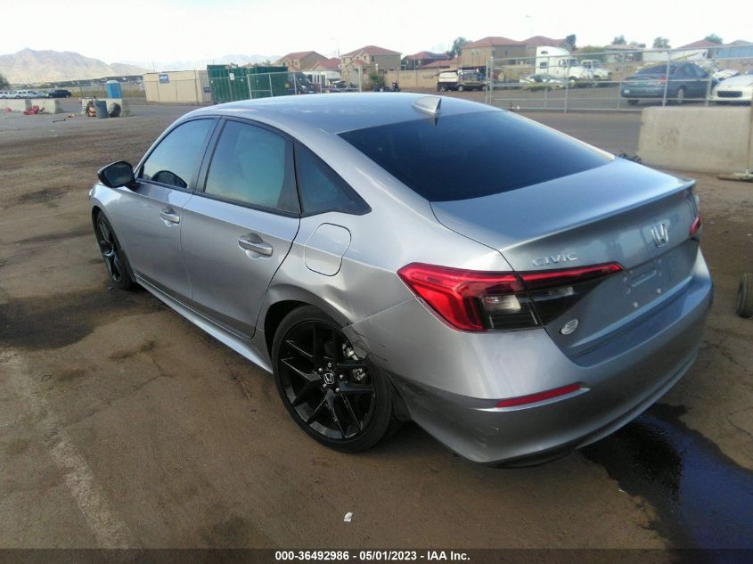 2022 HONDA CIVIC SEDAN SPORT - 2HGFE2F57NH571967