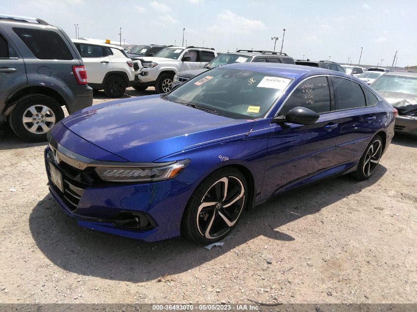 2021 HONDA ACCORD SEDAN SPORT - 1HGCV1F36MA052160