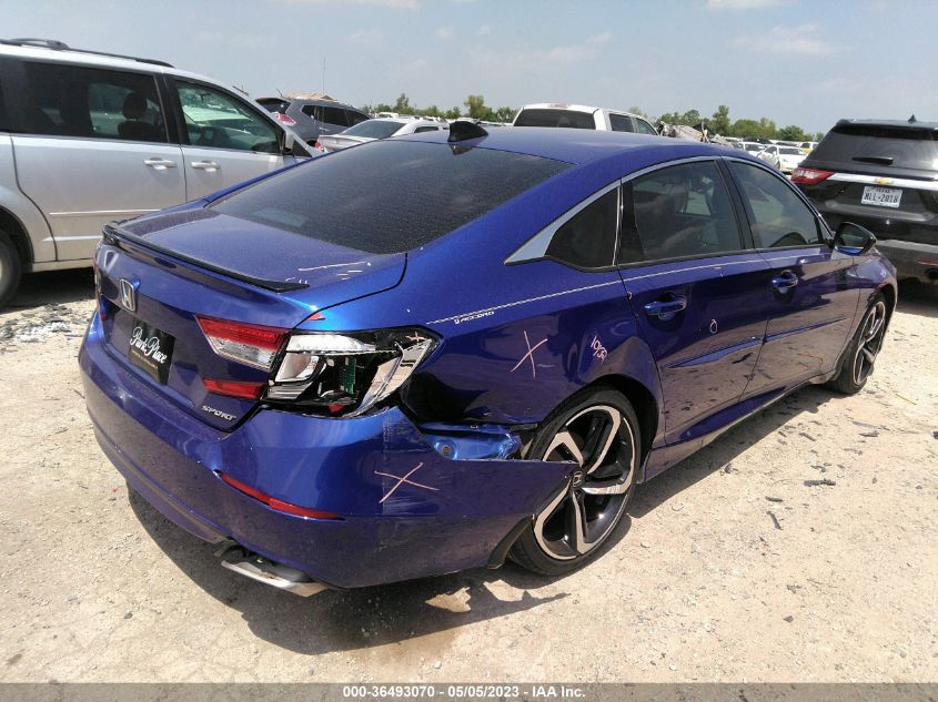 2021 HONDA ACCORD SEDAN SPORT - 1HGCV1F36MA052160