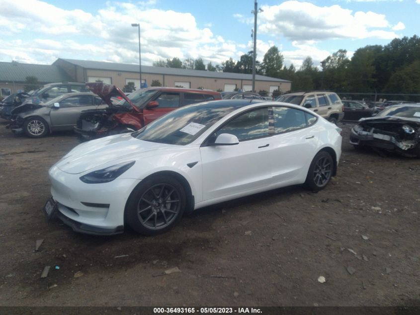 2022 TESLA MODEL 3 LONG RANGE - 5YJ3E1EB5NF112137