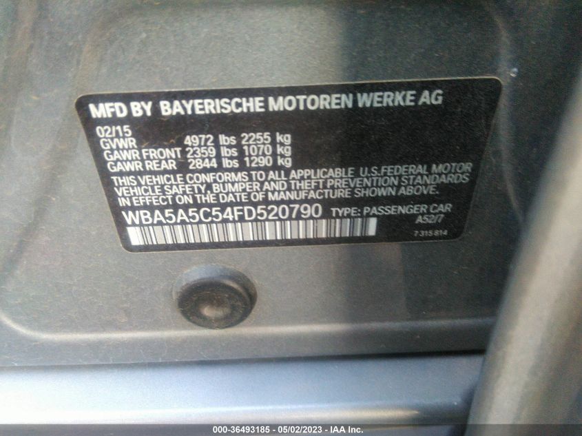 2015 BMW 528I - WBA5A5C54FD520790