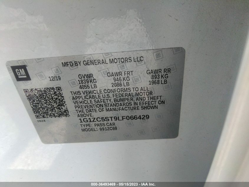 2020 CHEVROLET MALIBU LS - 1G1ZC5ST9LF066429