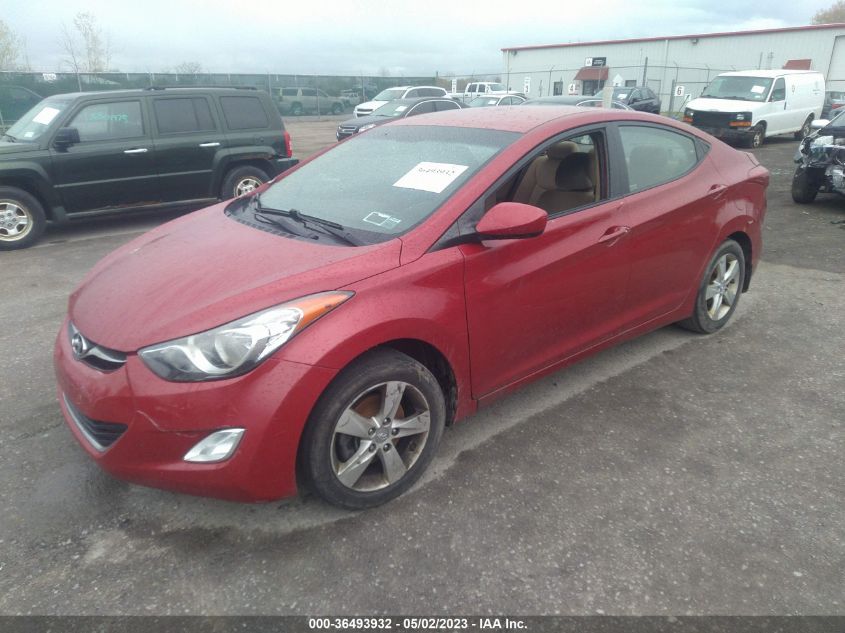2013 HYUNDAI ELANTRA GLS PZEV - KMHDH4AE6DU943239