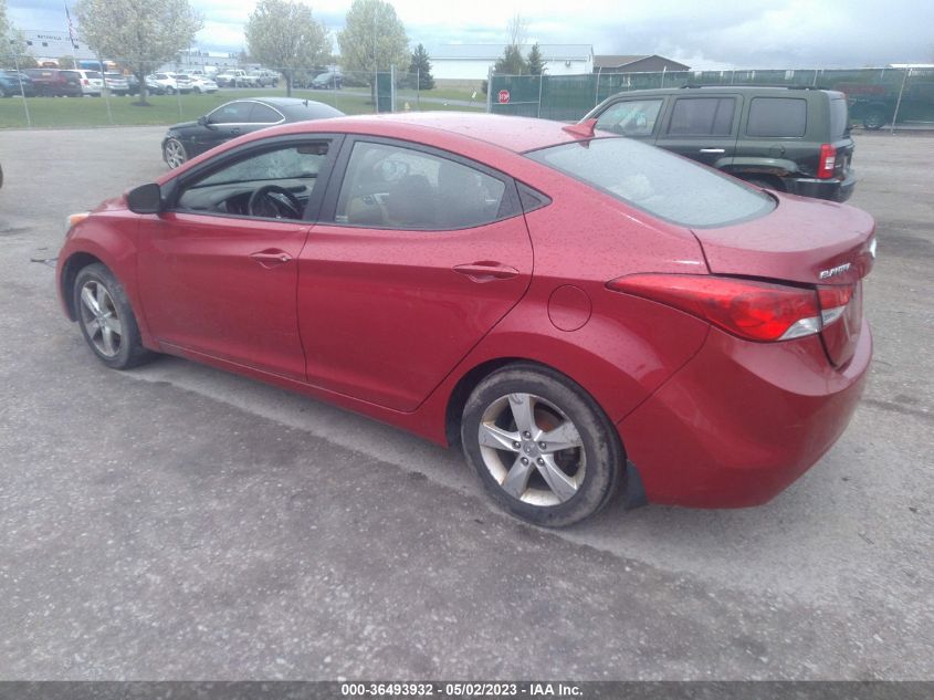 2013 HYUNDAI ELANTRA GLS PZEV - KMHDH4AE6DU943239