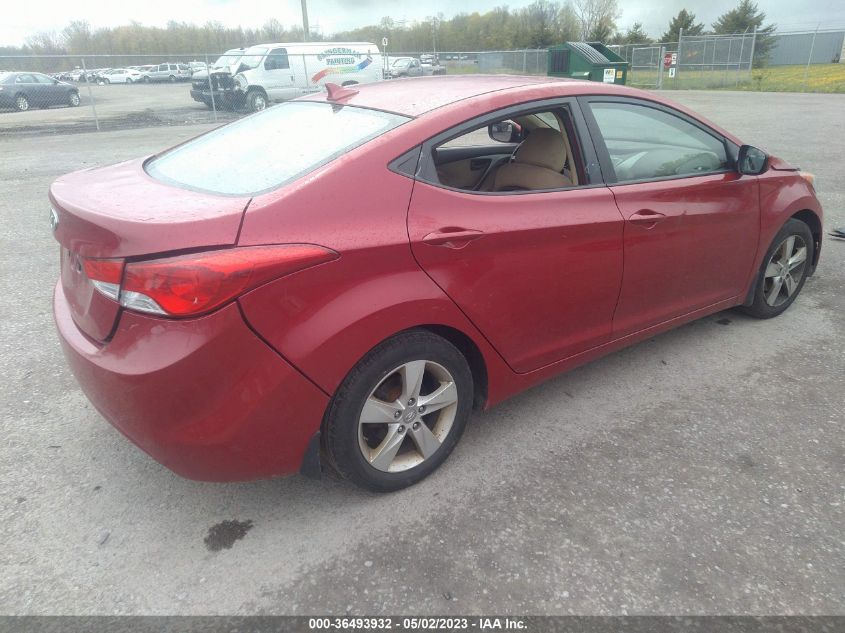 2013 HYUNDAI ELANTRA GLS PZEV - KMHDH4AE6DU943239