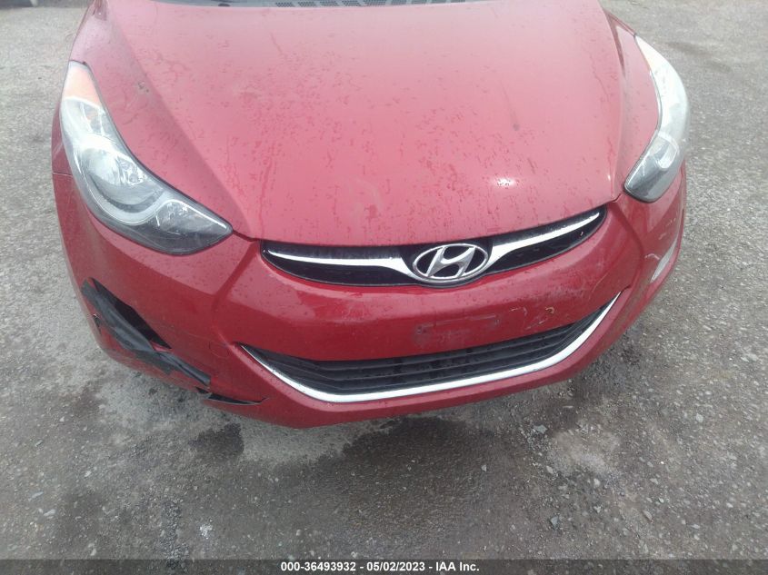2013 HYUNDAI ELANTRA GLS PZEV - KMHDH4AE6DU943239