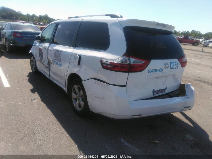 2015 TOYOTA SIENNA LE - 5TDKK3DCXFS624855