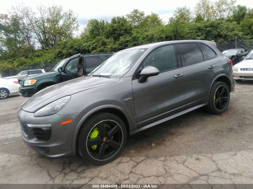 2016 PORSCHE CAYENNE S E-HYBRID - WP1AE2A20GLA59574