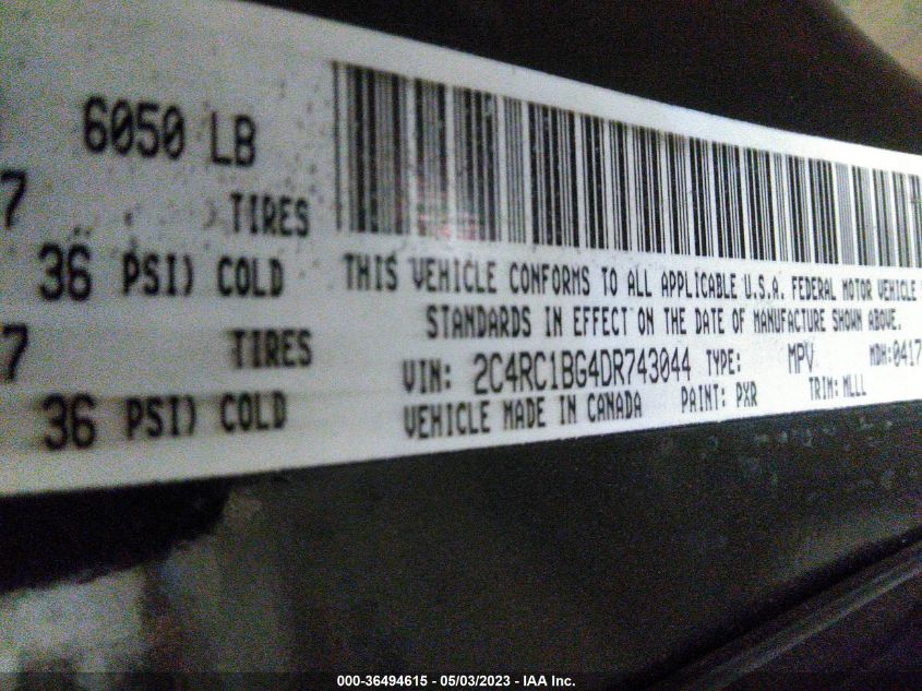 2013 CHRYSLER TOWN & COUNTRY TOURING - 2C4RC1BG4DR743044