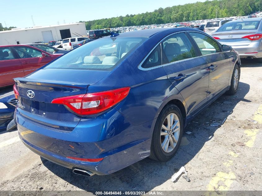 2017 HYUNDAI SONATA 2.4L - 5NPE24AF7HH575656