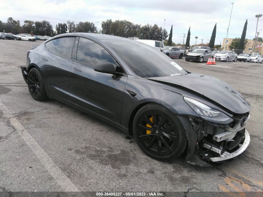 2022 TESLA MODEL 3 - 5YJ3E1EA8NF256725