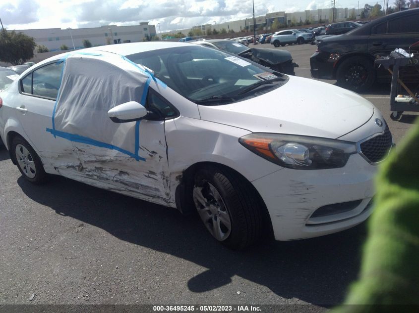2016 KIA FORTE LX - KNAFK4A65G5492811