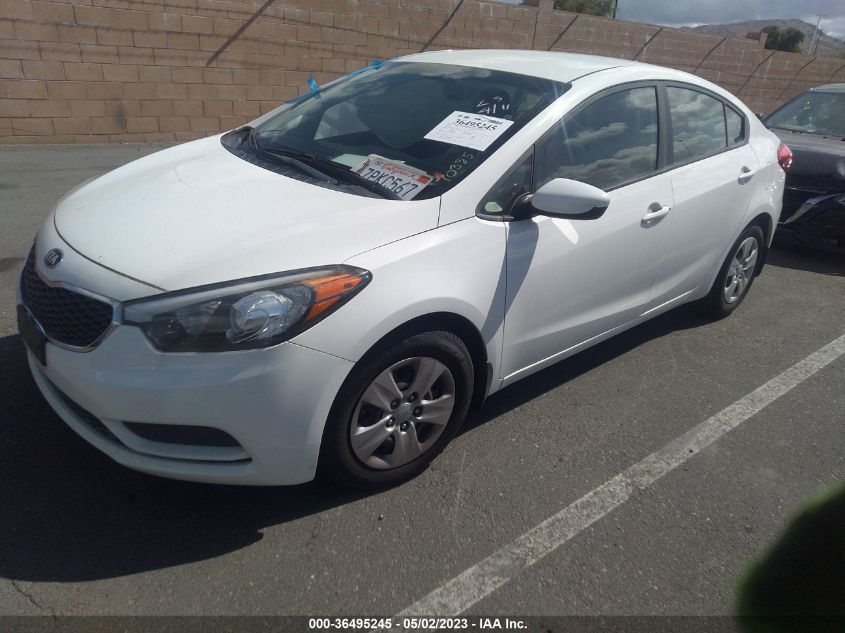 2016 KIA FORTE LX - KNAFK4A65G5492811
