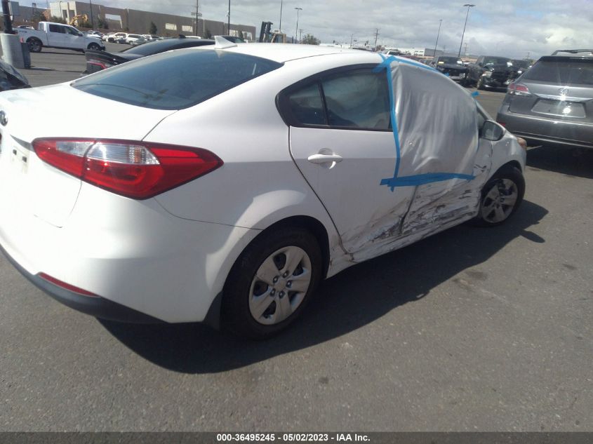 2016 KIA FORTE LX - KNAFK4A65G5492811