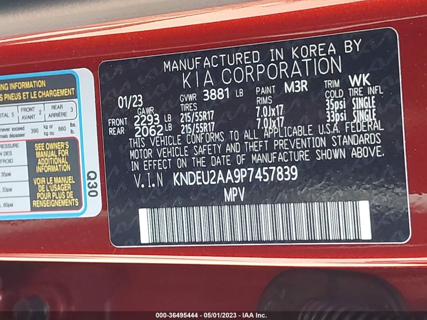 2023 KIA SELTOS S - KNDEU2AA9P7457839