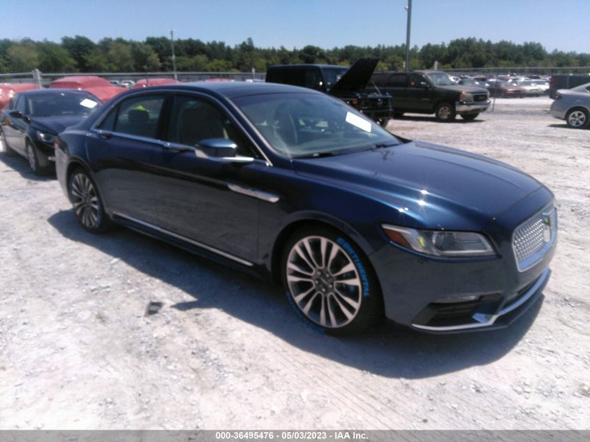 2017 LINCOLN CONTINENTAL SELECT - 1LN6L9TK1H5631322