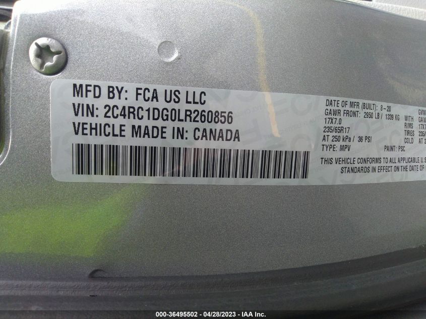 2020 CHRYSLER VOYAGER LXI - 2C4RC1DG0LR260856