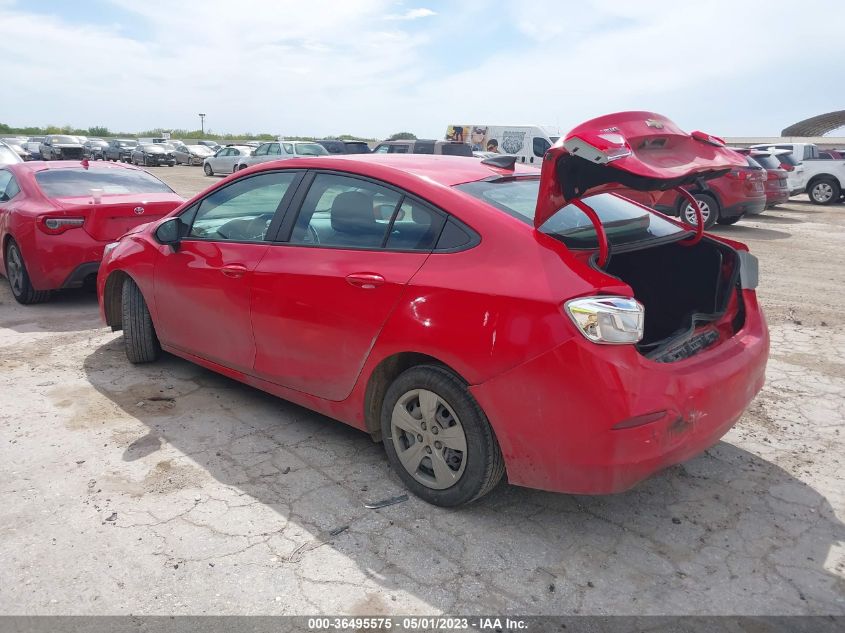 2016 CHEVROLET CRUZE LS - 1G1BC5SM9G7283165