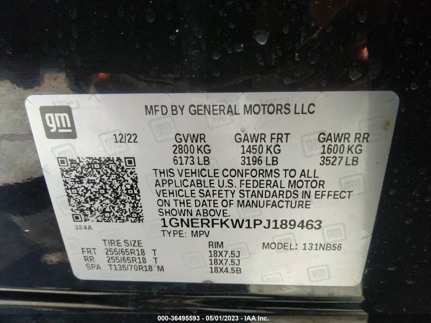 2023 CHEVROLET TRAVERSE LS - 1GNERFKW1PJ189463