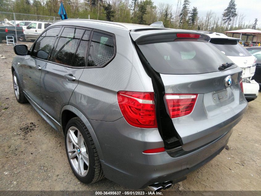 2013 BMW X3 XDRIVE28I - 5UXWX9C54D0A25668