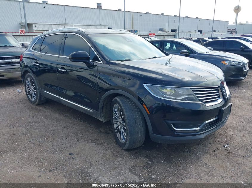 2016 LINCOLN MKX RESERVE - 2LMTJ6LP3GBL66405