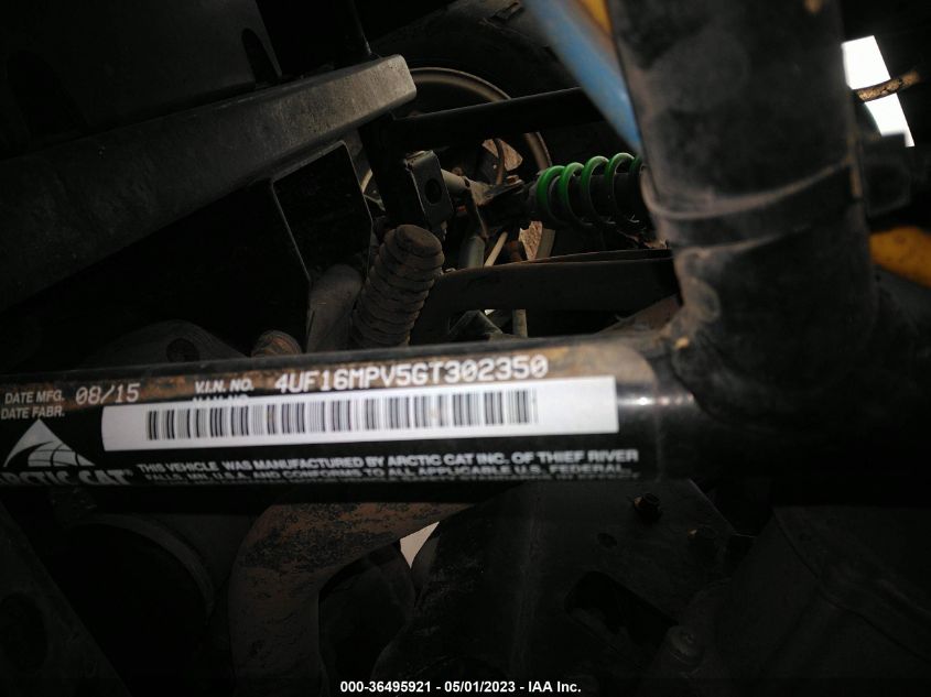 2016 ARCTIC CAT 700 4UF16MPV5GT302350