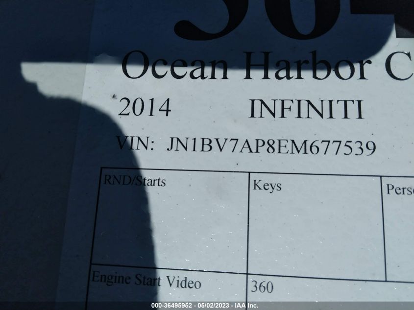 2014 INFINITI Q50 PREMIUM - JN1BV7AP8EM677539