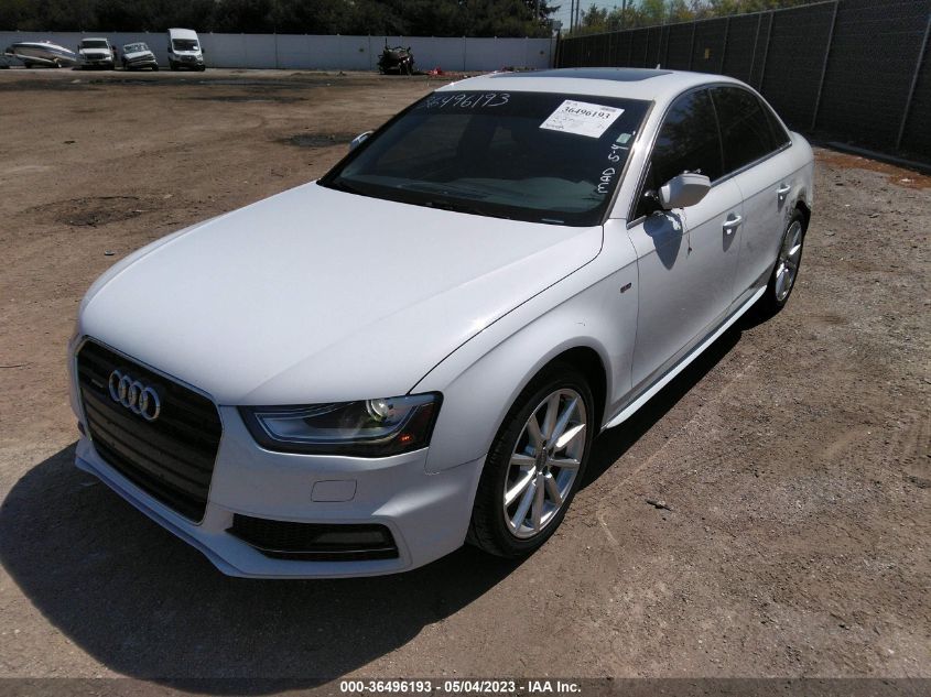 2014 AUDI A4 PREMIUM PLUS - WAUFFAFLXEN013104